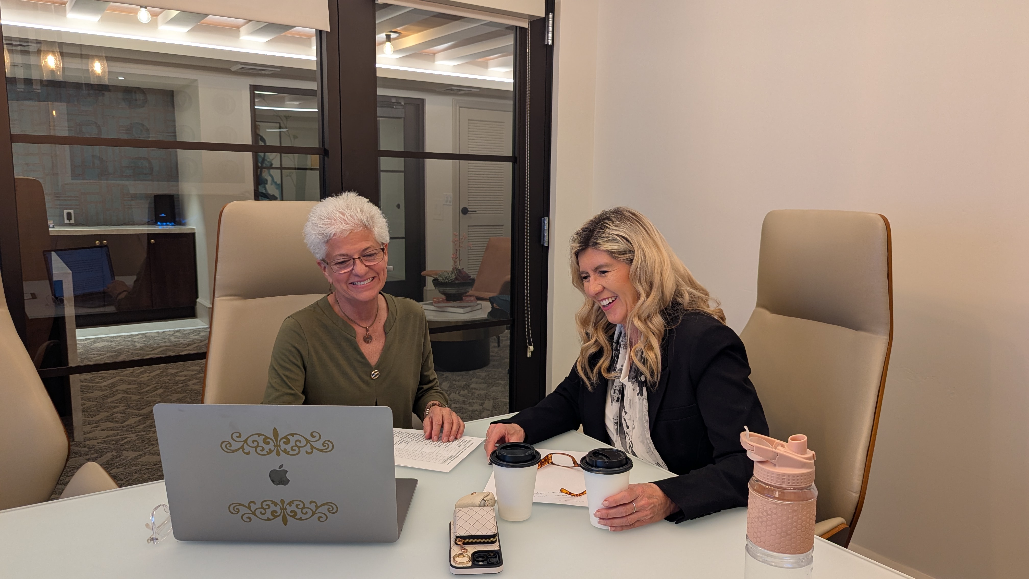 Angel Marie in corporate executive meeting